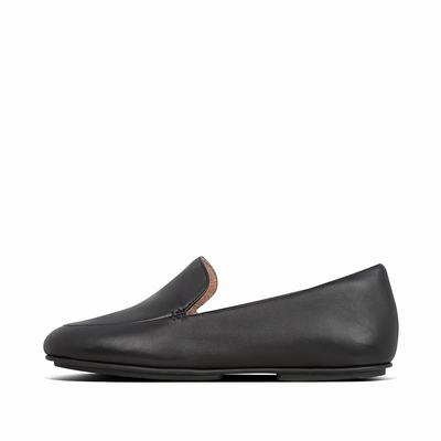 Fitflop Women's LENA Leather Loafers - Black, BG0237594